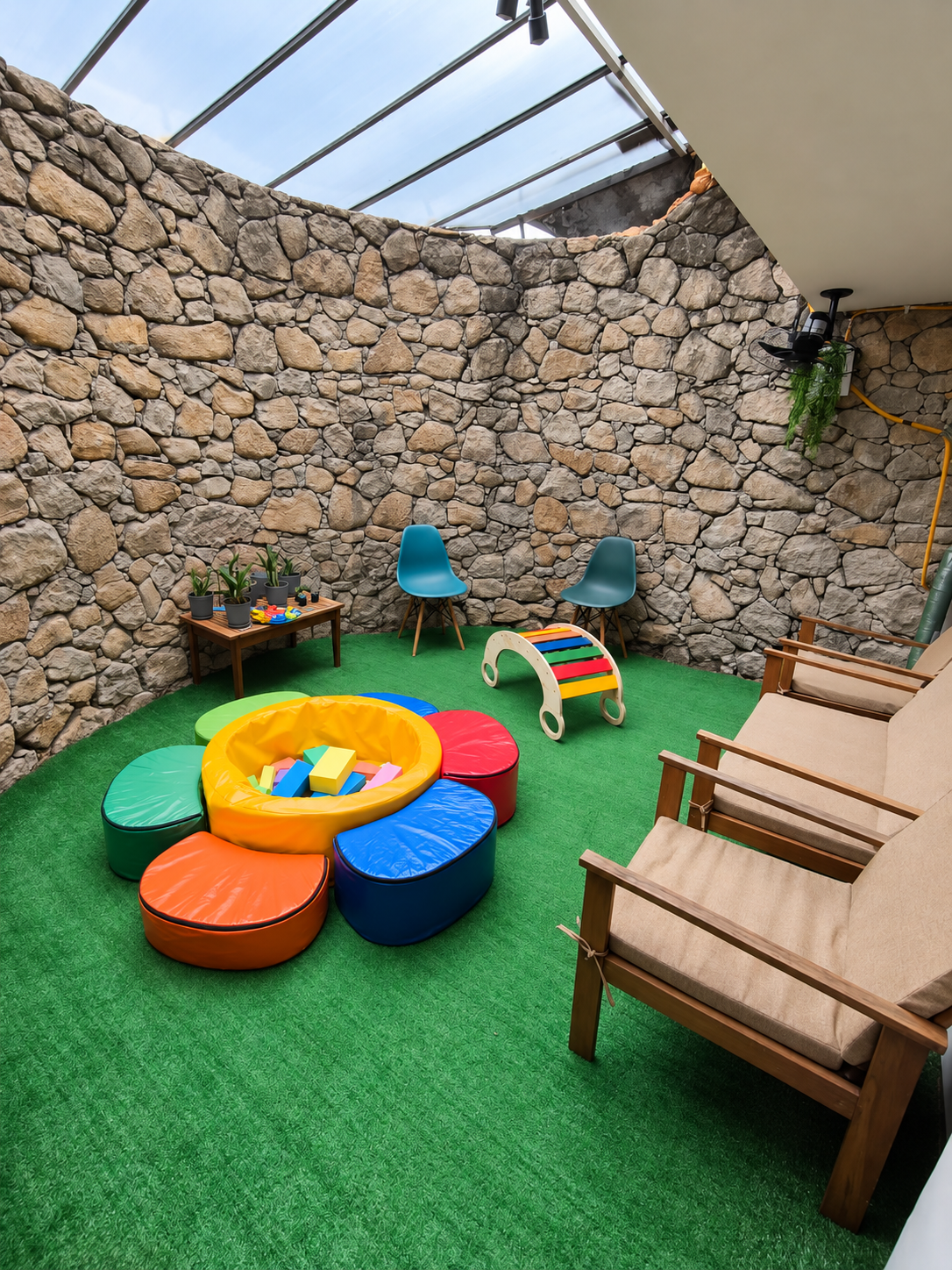 Jardim de inverno do Núcleo Reintegrar
